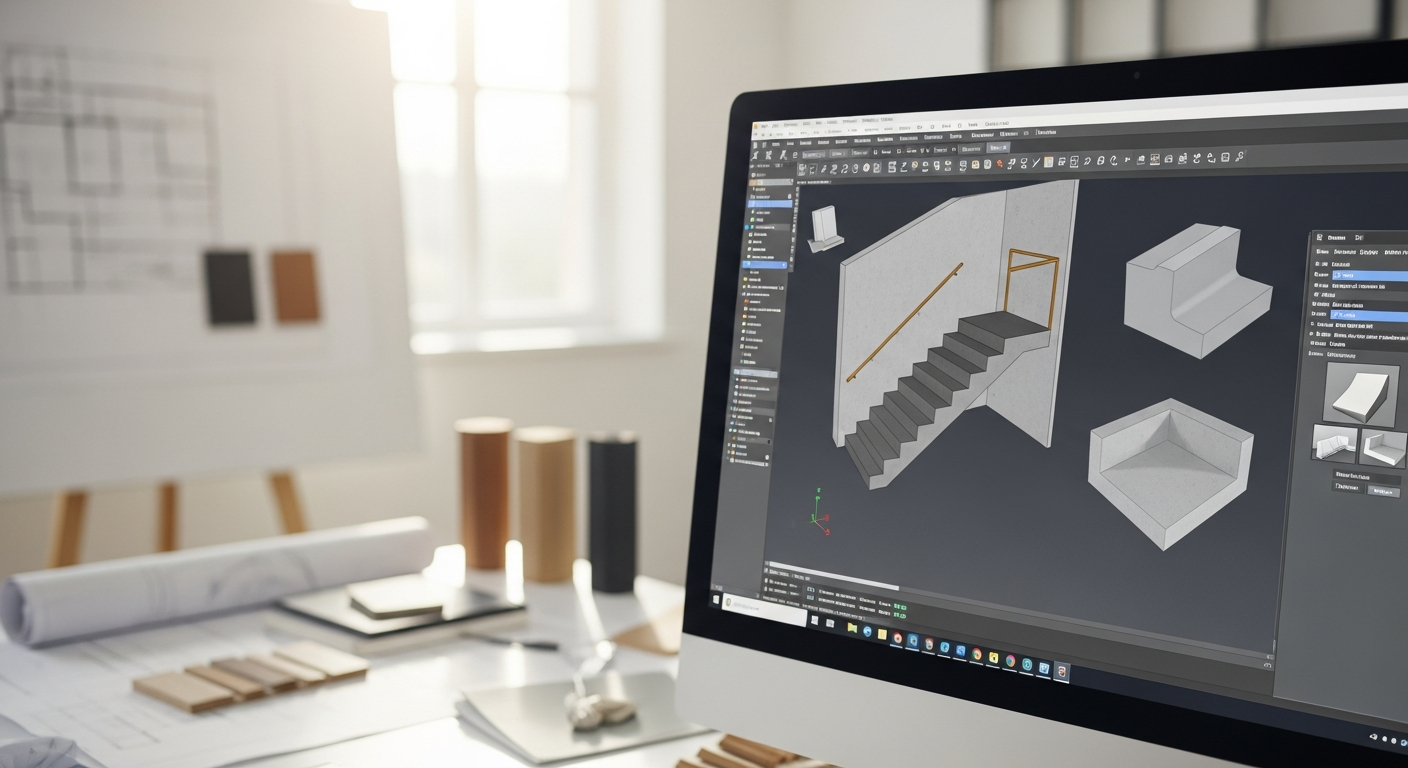 Precast Stairs and Coping in BIM: Revit Library Integration Benefits