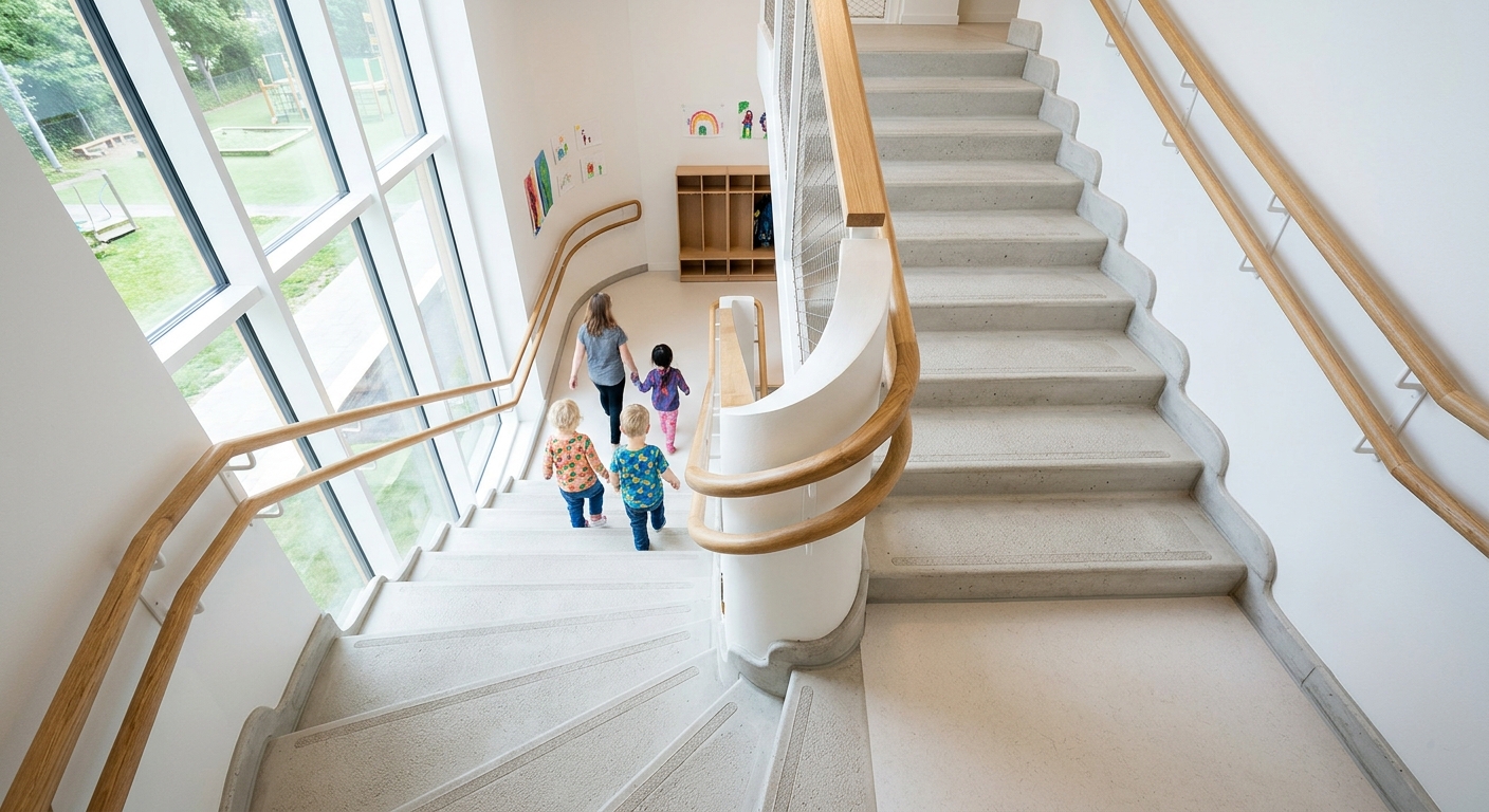 Child Safety in Schools: Radius Precast Steps and Skirting Systems